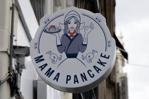 Billboard Mama Pancake At Amsterdam The Netherlands