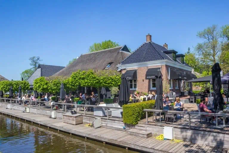 the restaurant in the center of Giethoorn, Netherlands