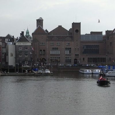 Amsterdam city harbor